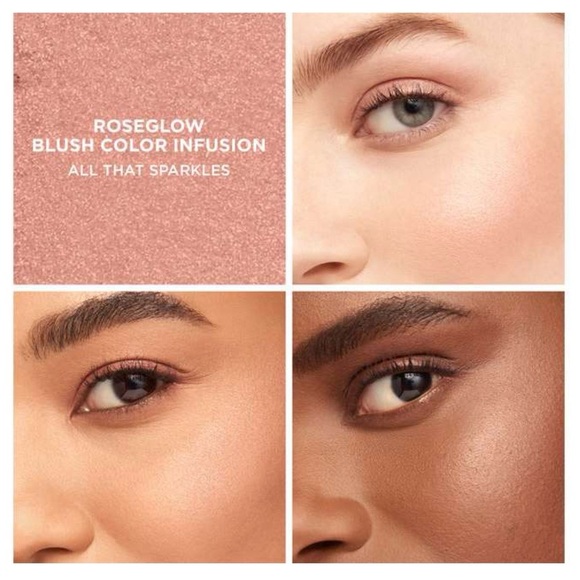 Laura Mercier RoseGlow Blush Color Infusion All That Sparkles Full Size Blush - Picture 4 of 6